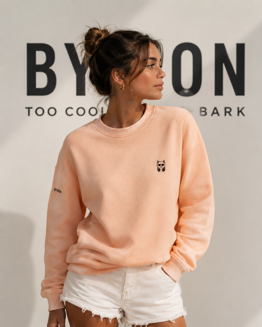 Sudadera Peach – LESS DRAMA. MORE WAVES