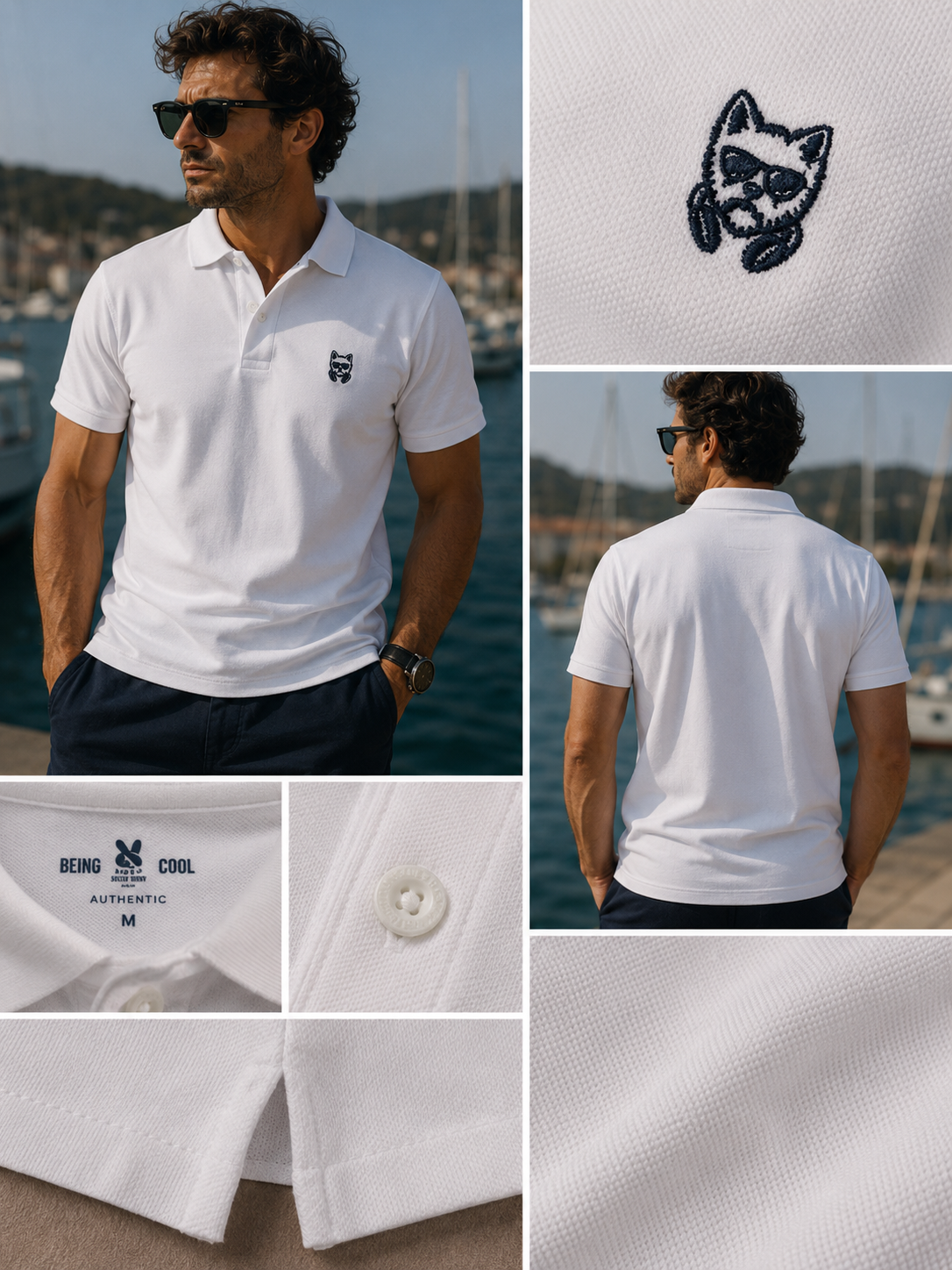 Polo Blanco Clásico – BEING KIND IS COOL.