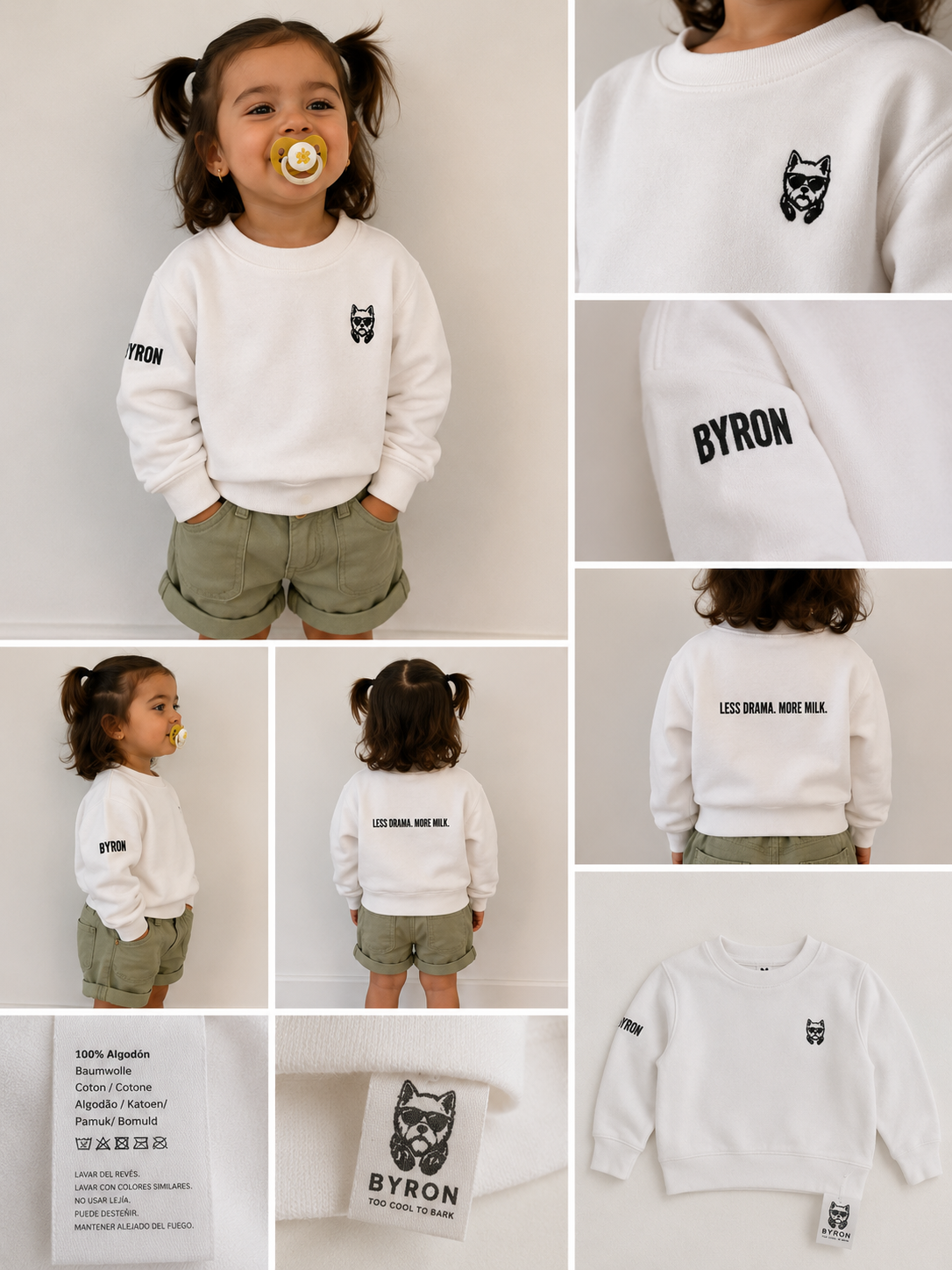 Sudadera Kids – LESS DRAMA. MORE MILK