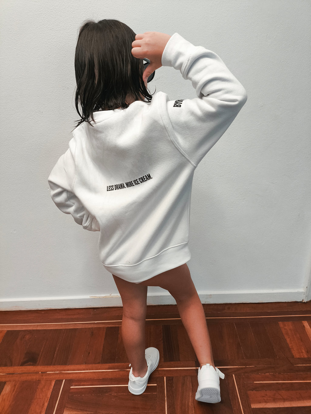 Sudadera Kids_LESS DRAMA. MORE ICE CREAM.
